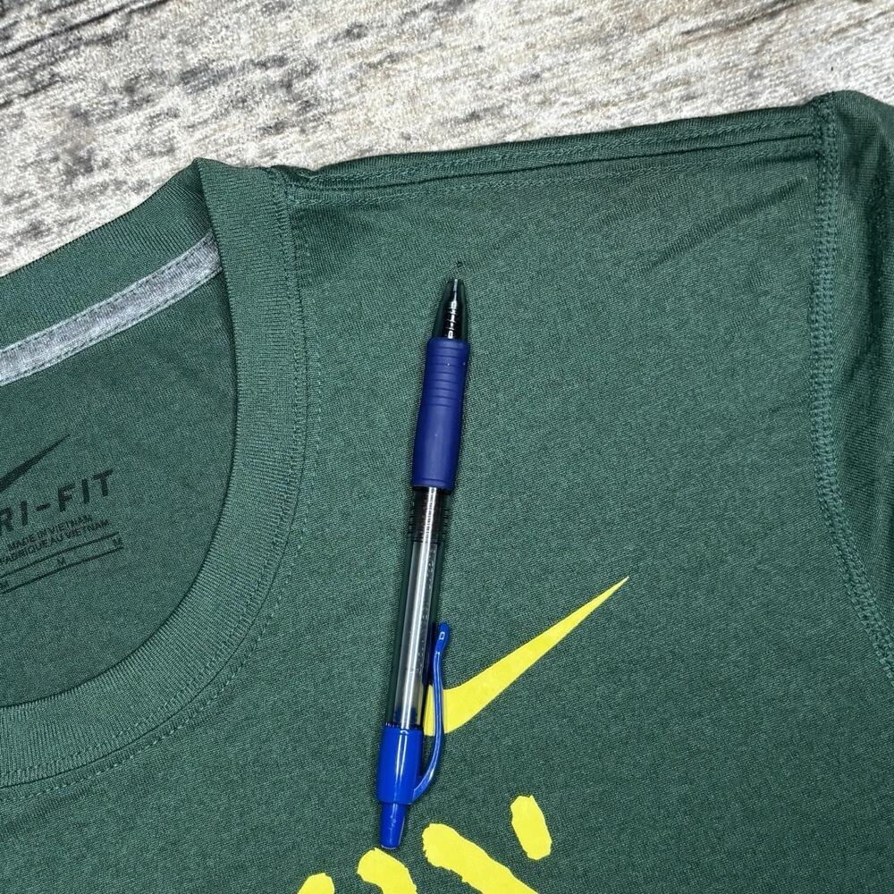 Nike Men's Dri-Fit Oregon Ducks Football T-Shirt Logo Size Medium Green - Picture 5 of 8